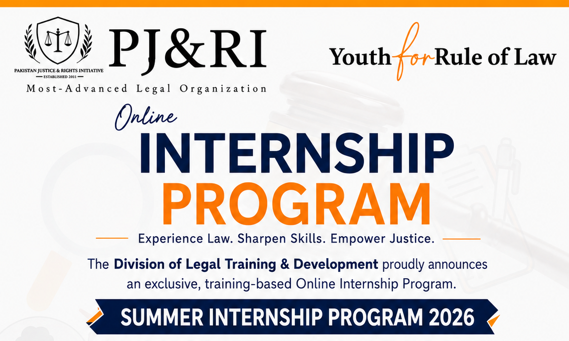 Non Law PJ&RI Batch Last Summer Internship Programme 2026
